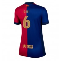 Camisa de Futebol Barcelona Paez Gavi #6 Equipamento Principal Mulheres 2024-25 Manga Curta